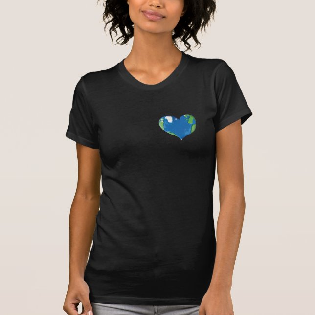 T-shirt du coeur de terre (Devant)