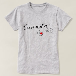 T-shirt du Coeur du Canada, drapeau canadien