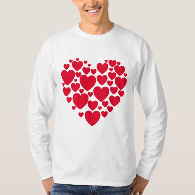 T-shirt du coeur rouge (Devant)