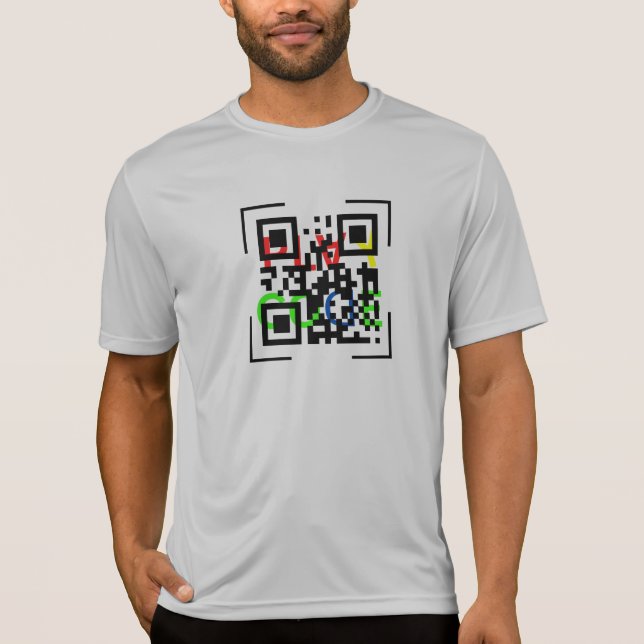 T-shirt du concurrent masculin du code QR (Devant)