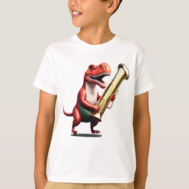 T-shirt du cool Dinosaur Unisex (Devant)