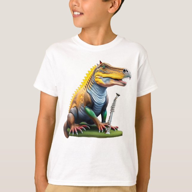 T-shirt du cool Dinosaur Unisex (Devant)