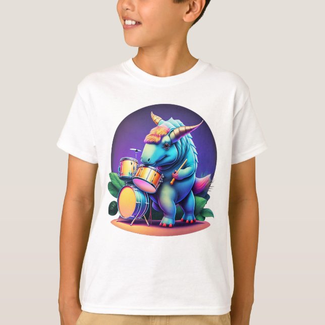 T-shirt du cool Dinosaur Unisex (Devant)