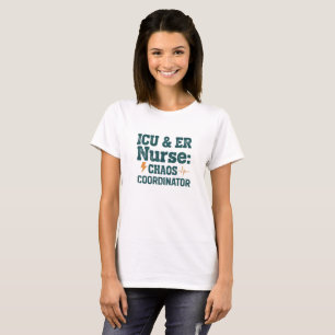 T-shirt du coordinateur de chaos pour infirmière e