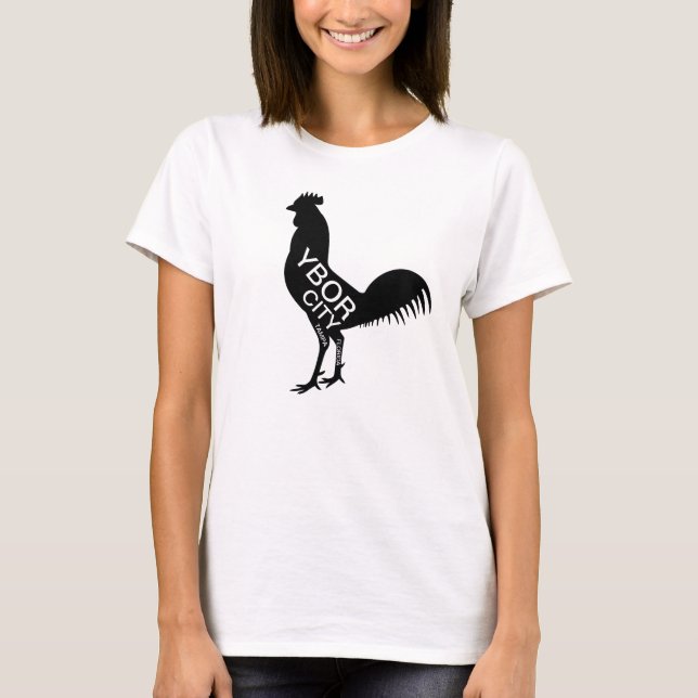 T-shirt du coq de Ybor City (Devant)