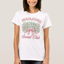T-shirt du Coquette Mahjong Social Club avec nœud