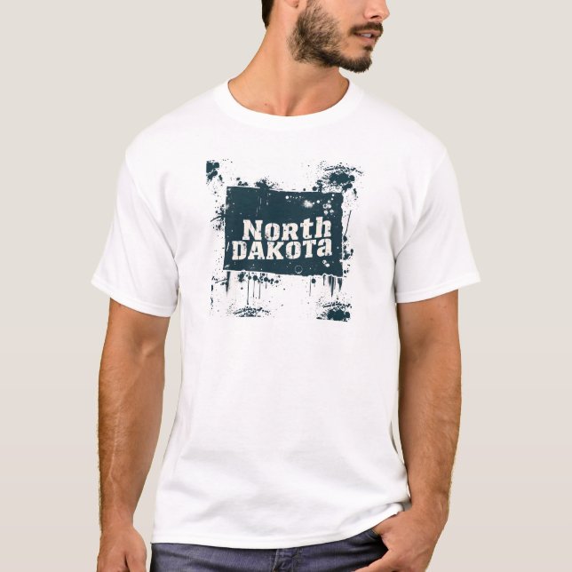 T-shirt du Dakota du Nord V03 (Devant)
