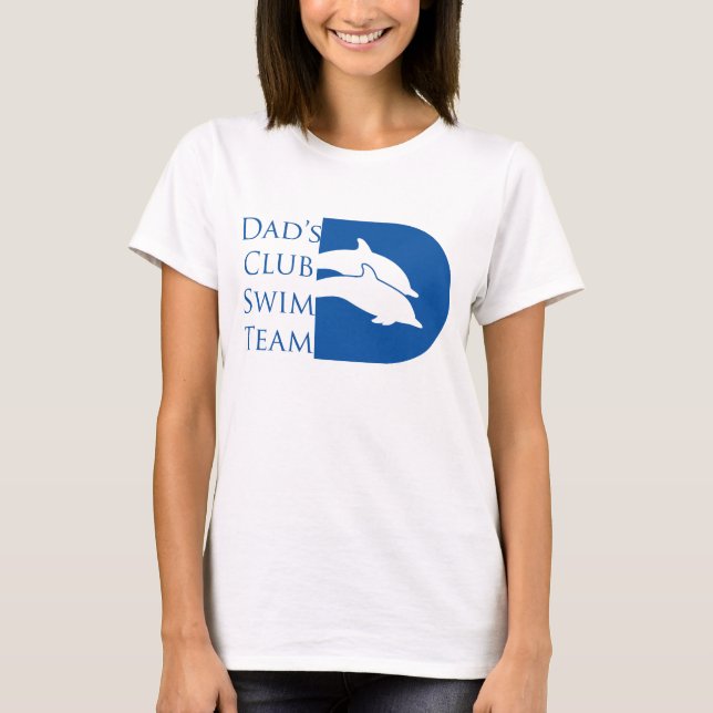 T-shirt du dauphin des femmes, blanc (Devant)