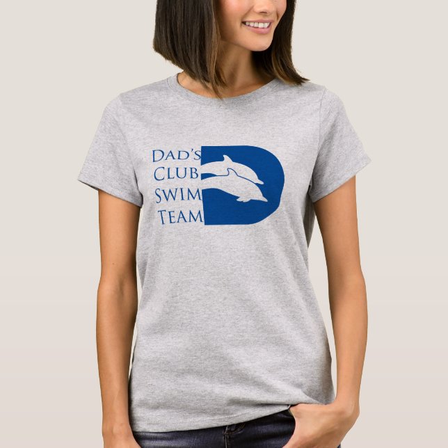 T-shirt du dauphin des femmes, gris (Devant)