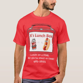 T-shirt du déjeuner du x