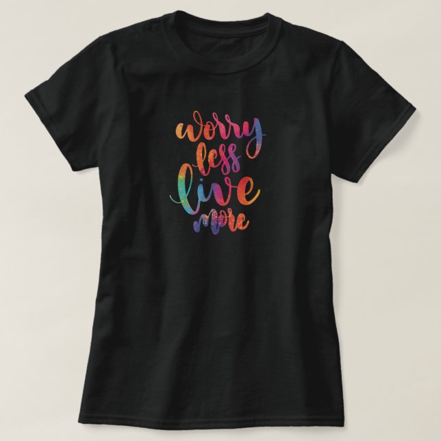 T-shirt du devis de vie motivationnel (Design devant)
