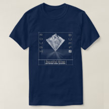T-shirt du diamant des hommes rugueux et de