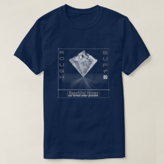 T-shirt du diamant des hommes rugueux et de