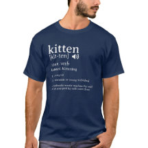 T-shirt du dictionnaire de définition de chaton