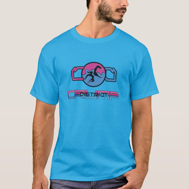 T-shirt du district Blue Crump (Devant)