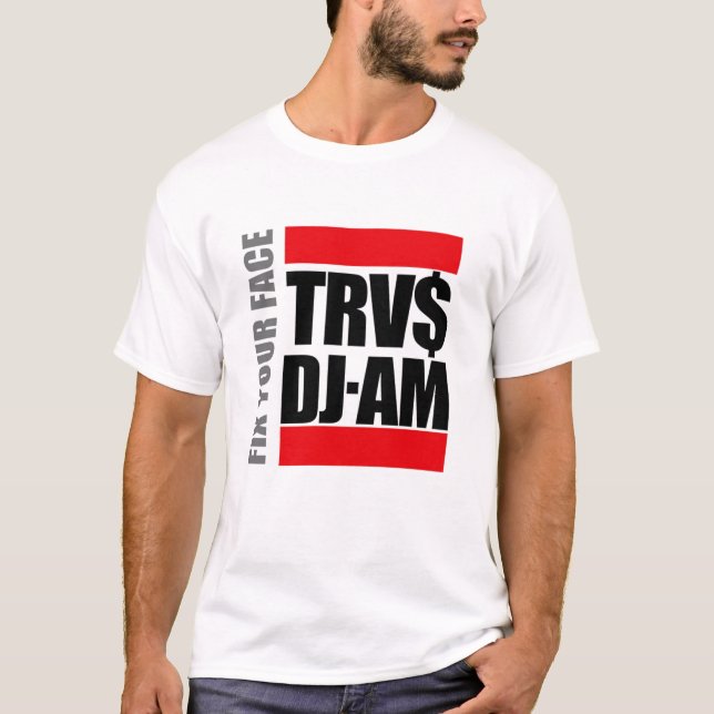 T-SHIRT DU DJ AM EDUN D'HOMMES DE GALLETTI (Devant)