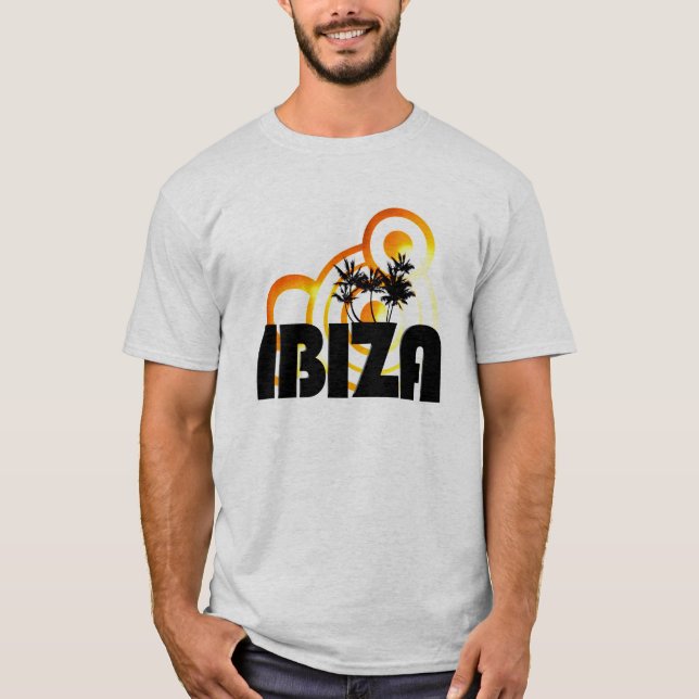 T-shirt du DJ de conception du soleil d'été (Devant)