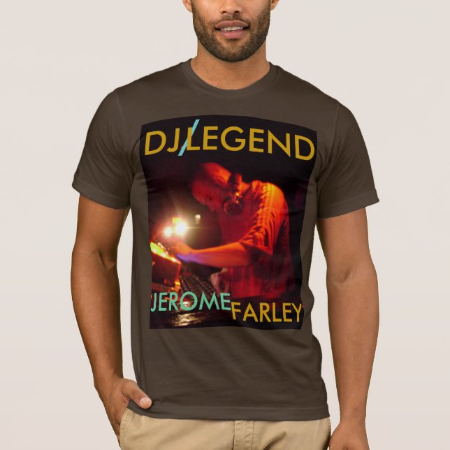 T-shirt , du DJ/, LÉGENDE, JEROME, FARLEY - customisé (Devant)