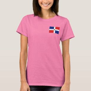 T-shirt du DK de drapeau et de carte de la