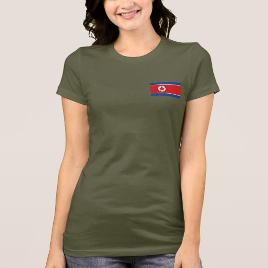 T-shirt du DK de drapeau et de carte de la Corée