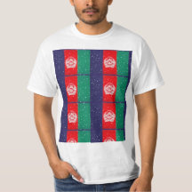 T-shirt du drapeau afghan