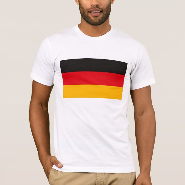 T-shirt du drapeau allemand (Devant)