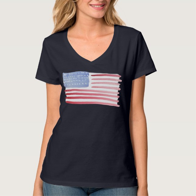 T-shirt du drapeau américain (Devant)