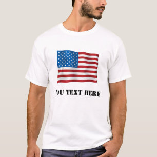 T-shirt du drapeau américain personnalisé