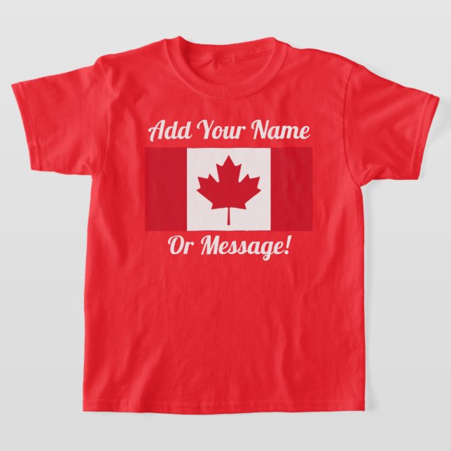 T-shirt du drapeau canadien (Poser)