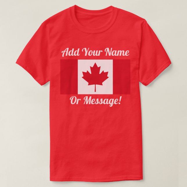 T-shirt du drapeau canadien (Design devant)