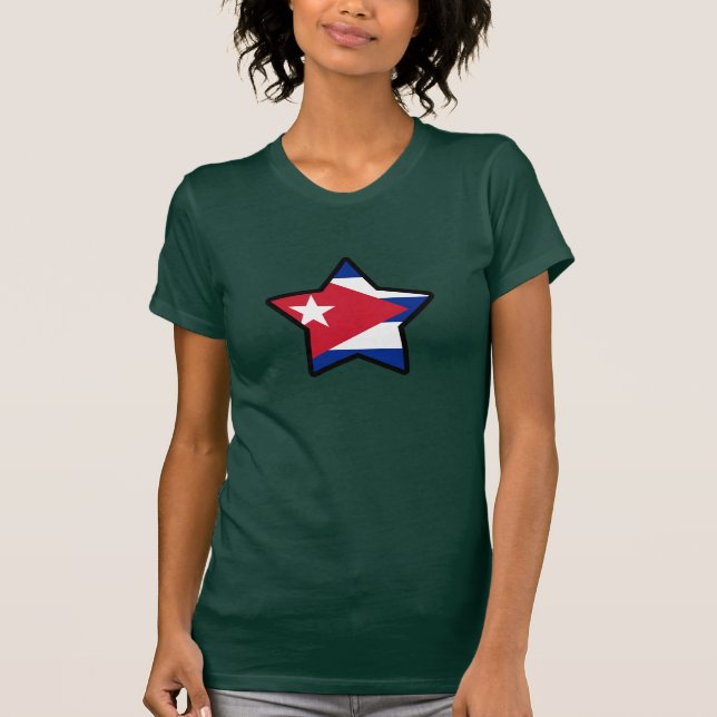 T-shirt du drapeau de Cuba (Devant)