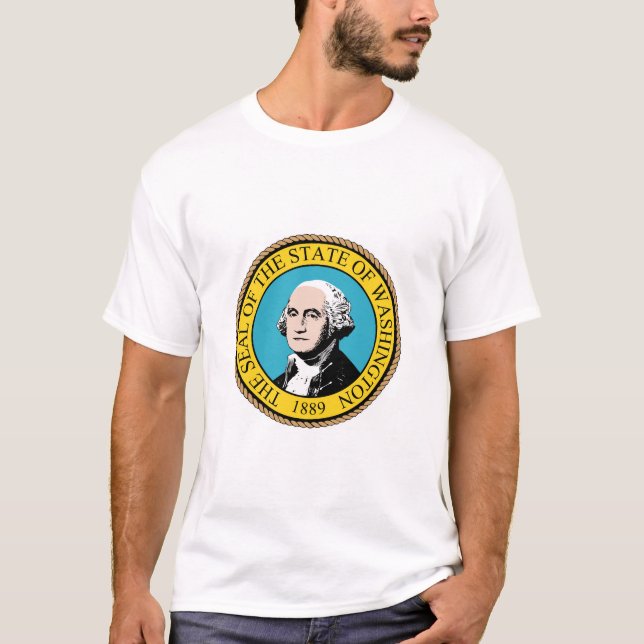 T-shirt du drapeau de l'État de Washington (Devant)
