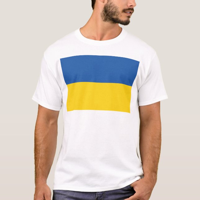 T-shirt du drapeau de l'Ukraine (Devant)