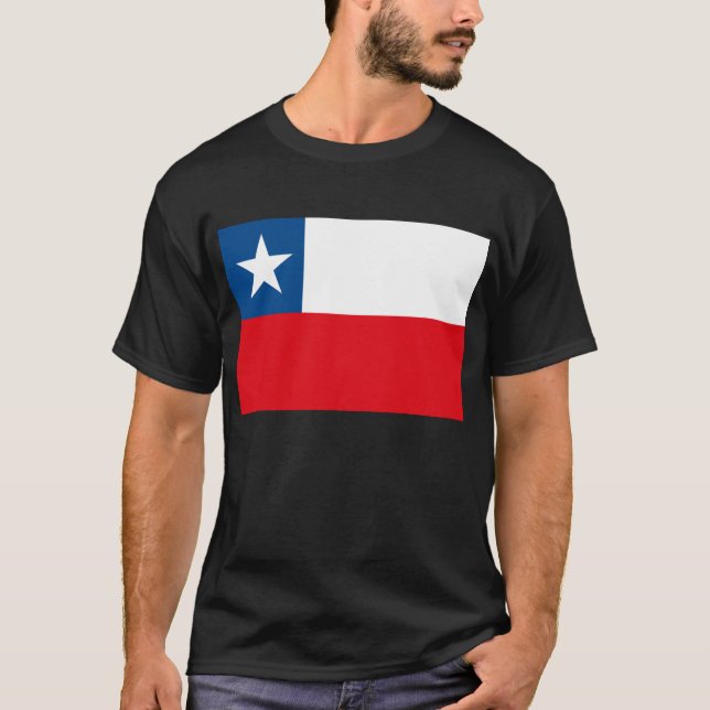 T-shirt du drapeau du Chili (Devant)