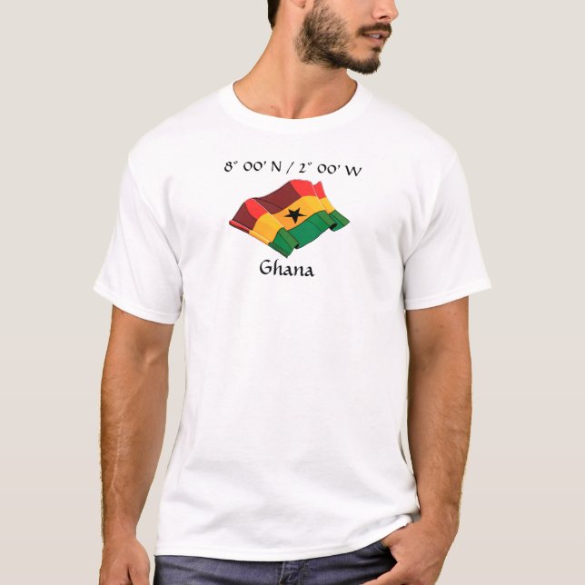 T-Shirt du drapeau du Ghana (Devant)