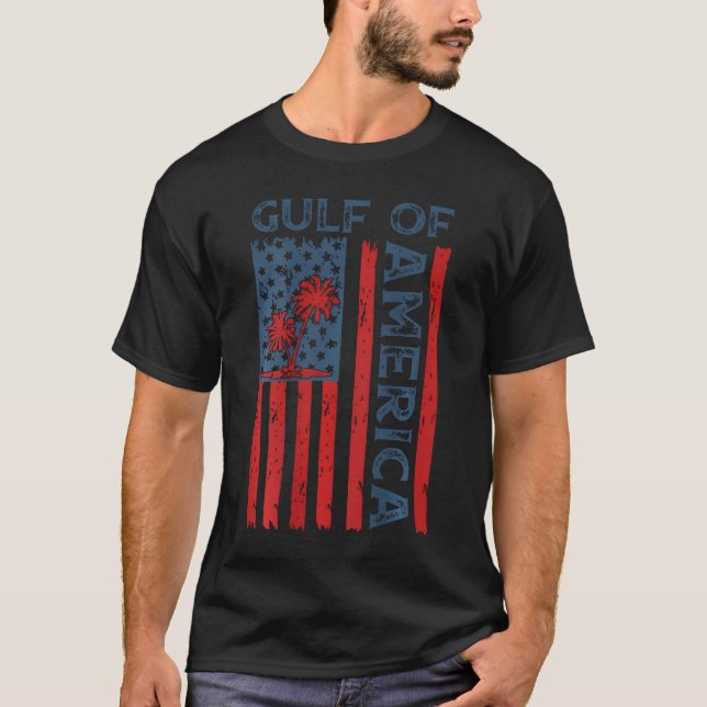 T-shirt du drapeau du Golfe d'Amérique 2025 (Devant)
