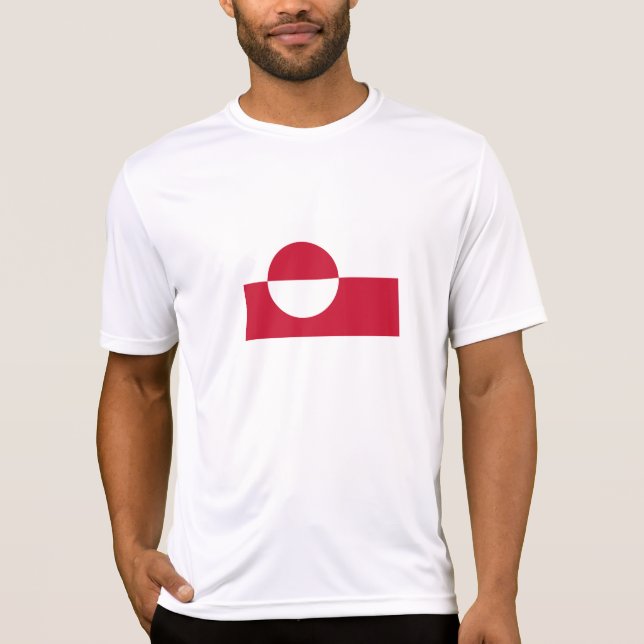 T-Shirt du drapeau du Groenland (Devant)