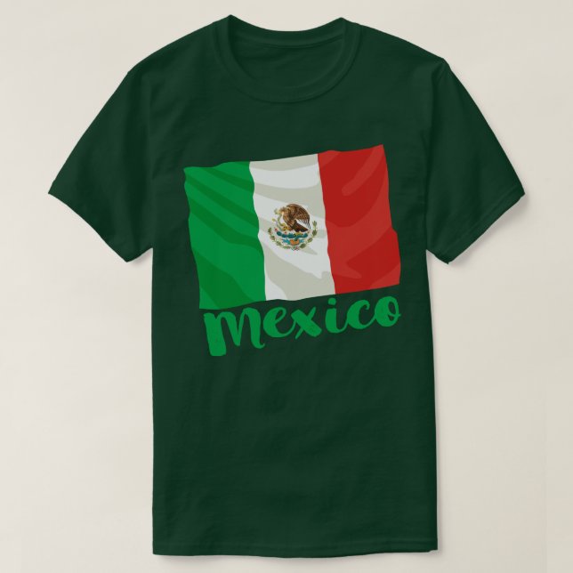 T-Shirt du drapeau du Mexique (Design devant)