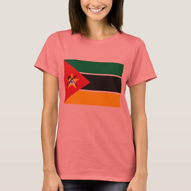T-shirt du drapeau du Mozambique (Devant)