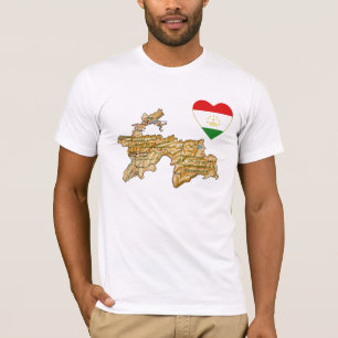 T-shirt du drapeau du Tadjikistan