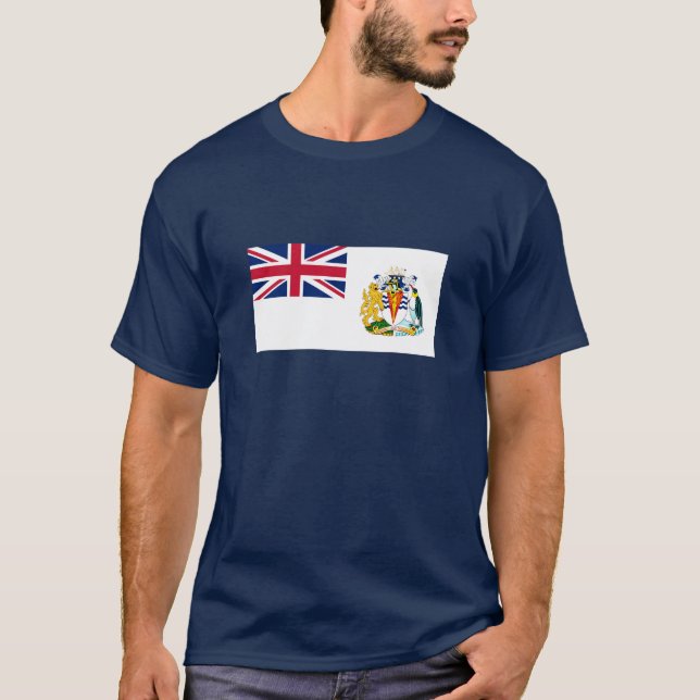 T-Shirt du drapeau du Territoire antarctique brita (Devant)