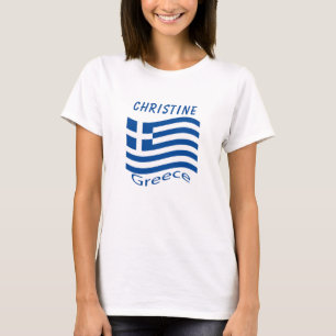T-shirt du drapeau grec