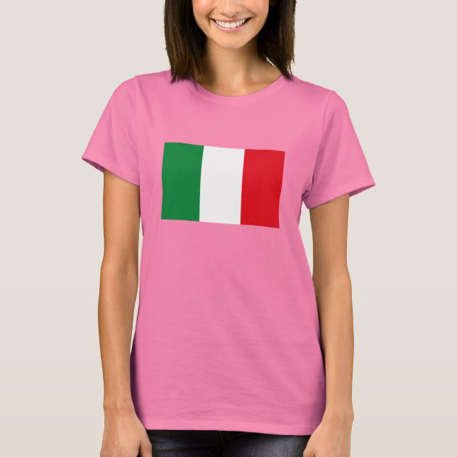 T-shirt du drapeau italien (Devant)