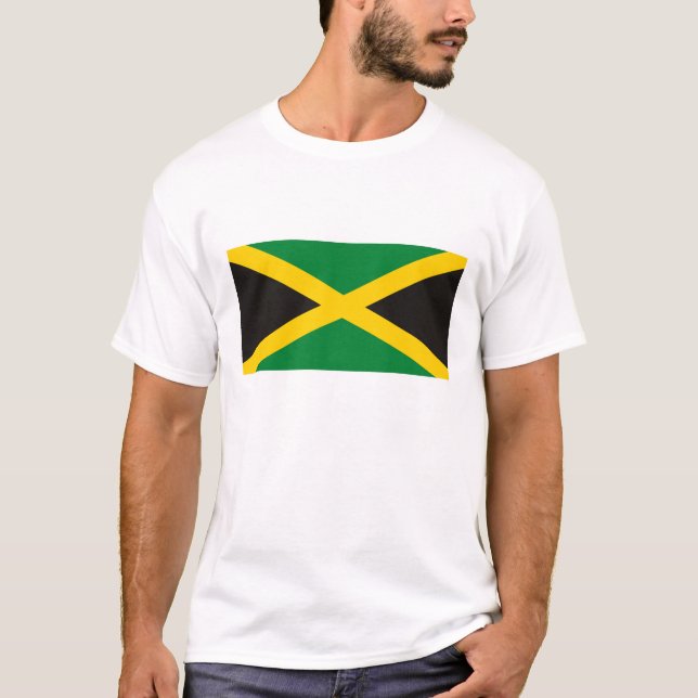 T-shirt du drapeau jamaïcain (Devant)
