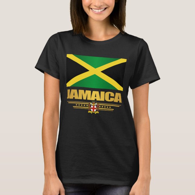 T-shirt du drapeau jamaïcain (Devant)