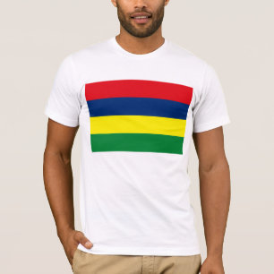 T-shirt du drapeau mauricien