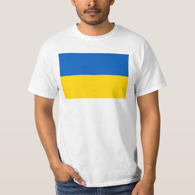 T-shirt du drapeau national ukrainien (Devant)