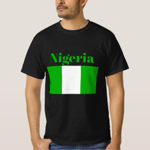 T-shirt du drapeau nigérian