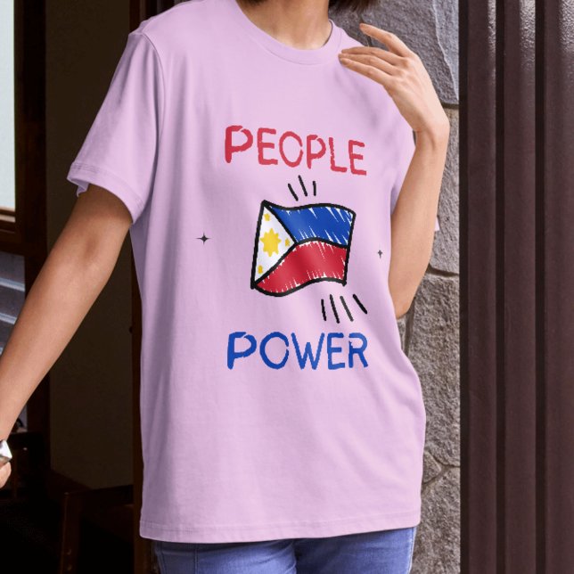 T-shirt du drapeau philippin Pouvoir du peuple pou (Créateur téléchargé)