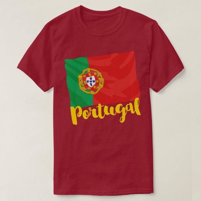 T-shirt du drapeau portugais (Design devant)